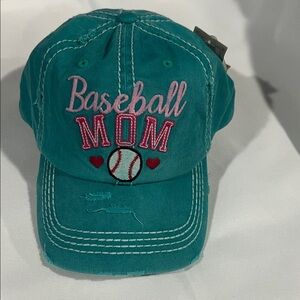 Teal Baseball‎ Mom Cap
